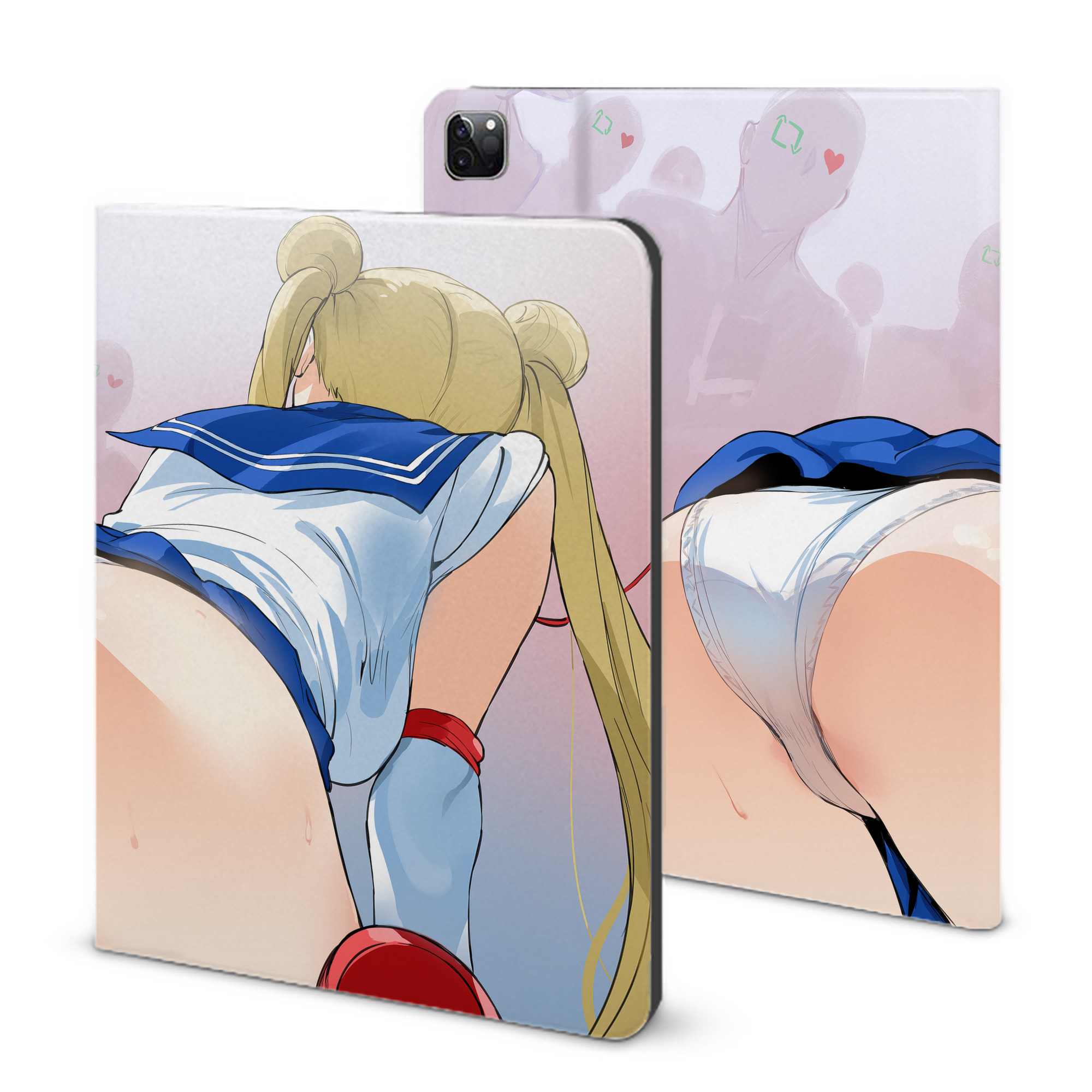 （画像用） 美少女戦士セーラームーン Sailor Moon IPad ケース ブック型 PUレザー TPU 耐衝撃 軽量 薄型 ペン収納なし 全面保護 IPad 各モデル対応
